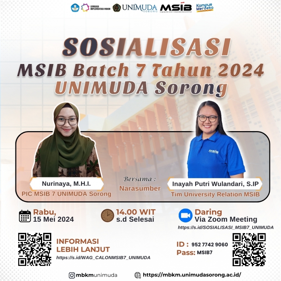 Mari Bergabung!! Sosialisasi MSIB Batch 7 UNIMUDA Sorong