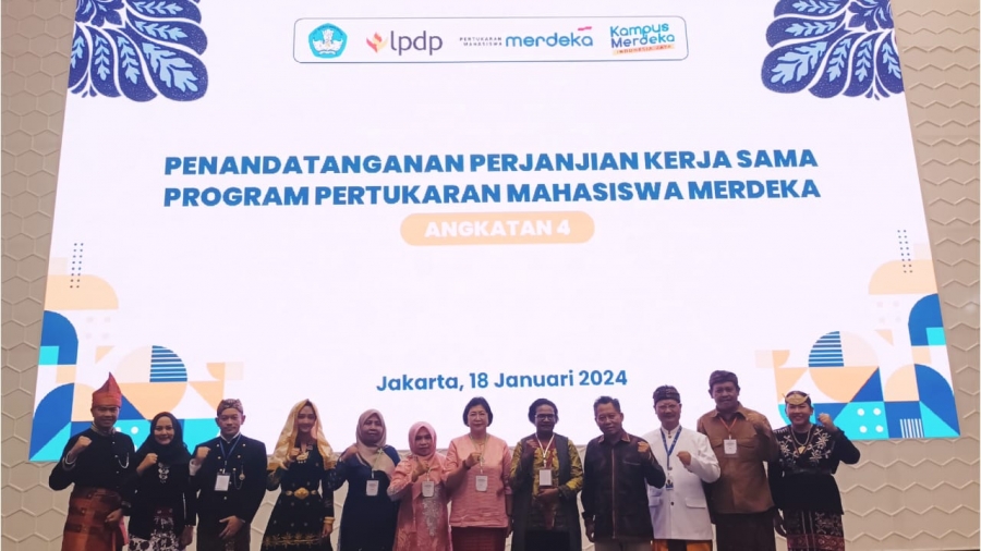 UNIMUDA Kembali terpilih sebagai PT Penerima Pogram PMM Tahun 2024 : Penandatangan Perjanjian Kerja Sama PMM 4